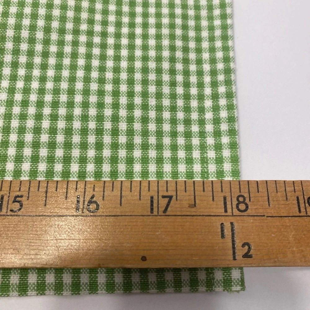 Two Vintage Owl Kitchen Towels Green White Red Excellent Retro Gingham